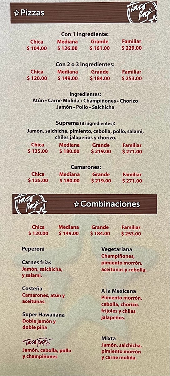 Taco Rock Menu - Image 3